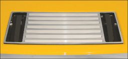 Real Wheels Hummer H2 Stainless Steel Pocketed 7 Louver Top Grille Overlay