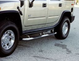 ARIES OFF ROAD Hummer H2 & SUT 3 round stainless steel side bar step set