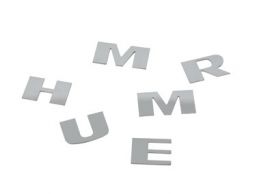 ZMAG Hummer H3 Stainless Steel Front Bumper Letter Set