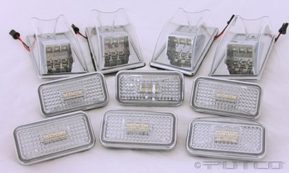 Putco Hummer H2 & SUT LED Roof Top Lamp Set (5 front LED, 5 rear LED) - CLEAR