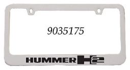 Elite Chrome HUMMER H2 Logo License Plate Frame