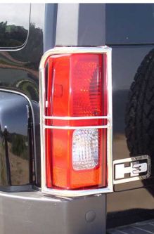 ARIES OFF ROAD Hummer H3 Stainless Steel Tail light Guards
