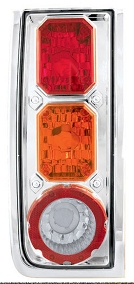 Hummer H2 Crystal Clear Tail lights w/ Amber Cap (set)