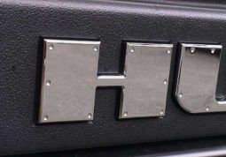 Hi-Tech Hummer H2 Billet Aluminum Chrome 5/16" Thick Rear Bumper Letters by Hi-Tech