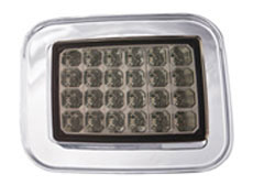 03-09 H2/SUT Crystal Smoke L.E.D Parking/Signal Lamp Front