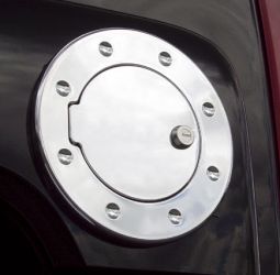 Real Wheels Hummer H3T Smooth Billet Locking Fuel Door (Chrome or Black)