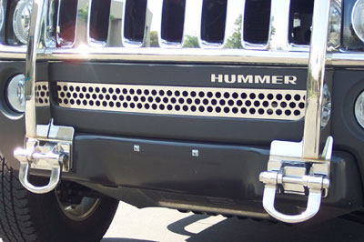 Steel C Hummer H3 Front Bumper Mini Grill: Hummer Parts Club