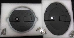 HPC Hummer H1 Billet Black Locking Fuel Door Set  *** Free Shipping ***