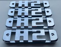 Fierce Hummer H2 Billet Chrome Side Marker Light Bezels With H2 (Set of 4)
