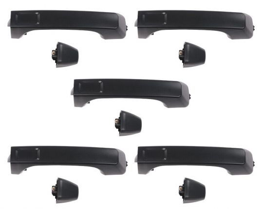 HPW Hummer H3 & H3T Full Replacement Black Door Handle Set ( Set of 5)
