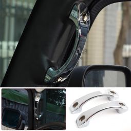 Hummer H2 SUV & H2 SUT Billet Chrome A-Pillar Interior Grab Handles