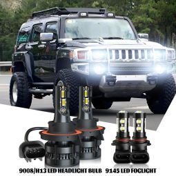 HPC Hummer H3 LED Headlight and Fog Lamp Upgrade System