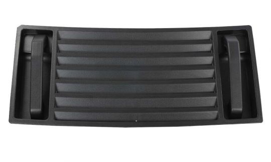 Hummer H2 Black Hood Deck Vent Grille w/ Handles: Hummer Parts Club