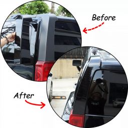 HPC Hummer H3 Gloss Black Rear D Pillar Trim Set