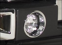 HPC HUMMER H2 CHROME ABS FOG LIGHT TRIM
