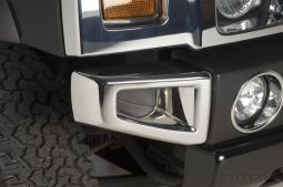 PUTCO HUMMER H2 CHROME ABS FRONT BUMPER CORNERS