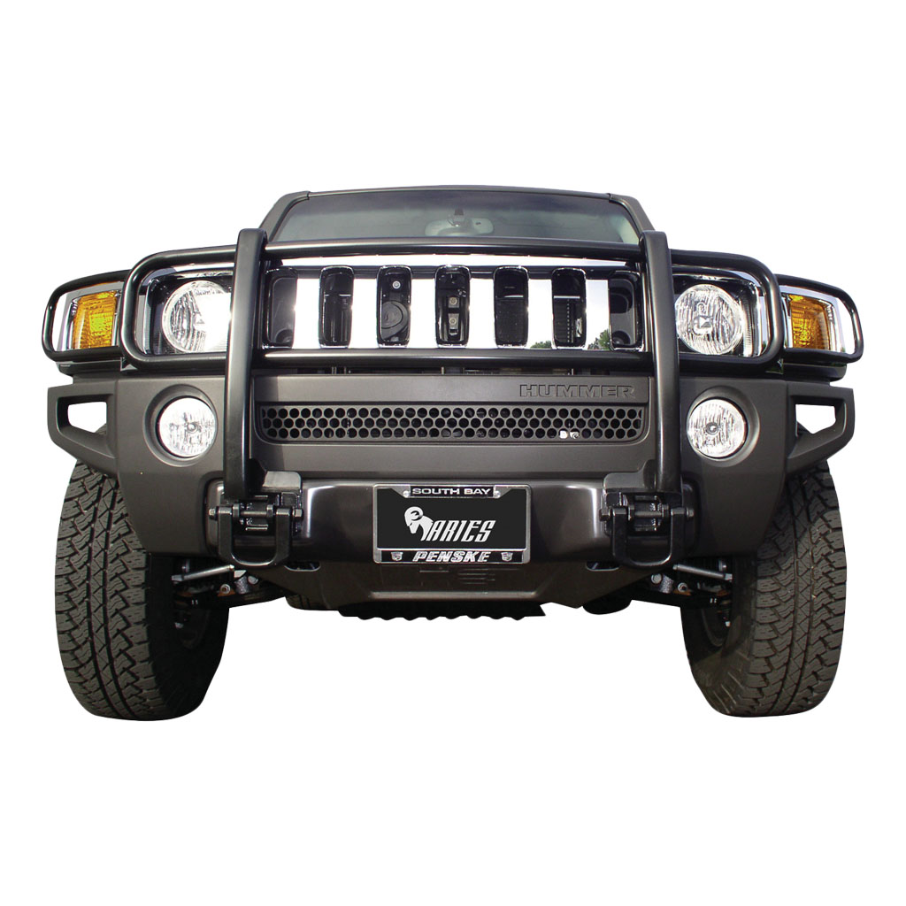 Aries Polished Stainless Grille Guard, Select Hummer H3, H3T