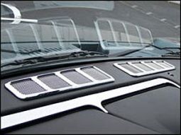 Hi-Tech Hummer H2 & SUT BILLET CHROME DASH VENT BEZEL SET (SET OF 2)