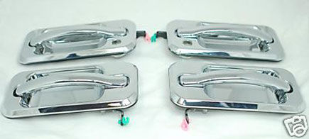thumbnail image 2 of Chrome Door Handle Set For Hummer H3 & H3T 2006-2010 – Set Of 5, Direct Replacement 2 of 4