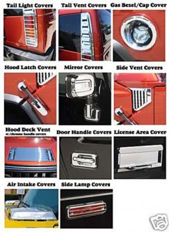 HPW 2006 - 2009 Hummer H2 ABS Deluxe Chrome Exterior Trim Kit  **** FREE SHIPPING ****