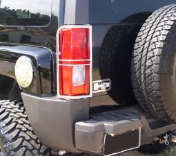 HPW Hummer H3 Stainless Steel Tail Light Guards