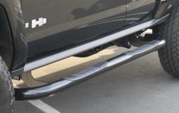 ARIES OFF ROAD H3  3 round side step bars (black)