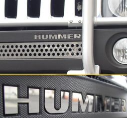 ARIES OFF ROAD H3 Front bumper letters (stainless) 6pc