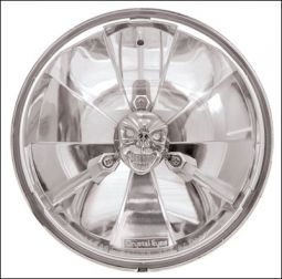 H2/SUT Crystal Clear Head Light w/ Skull