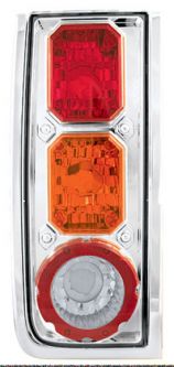 Hummer H2 Crystal Clear Tail lights w/ Amber Cap (set)