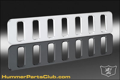 DefenderWorx Hummer H2 Billet Chrome Mini Grille: Hummer Parts Club