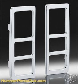 DefenderWorx Hummer H2 SUT Billet Chrome TAIL LIGHT GUARDS