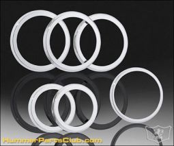DefenderWorx Hummer H2 & SUT Billet Chrome Interior A/C VENT TRIM RING Set