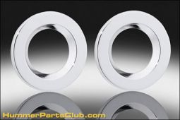 DefenderWorx Hummer H3 Billet Chrome TWEETER RINGS