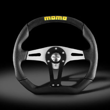 Momo Hummer H1 Trek Black Steering Wheel w/Hub Adapter: Hummer