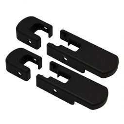 H2 Hummer SUV & SUT Black Powder Coated Billet Hood Latches