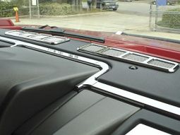 H2 Hummer Smooth Chrome Billet Dash Groove Insert Set