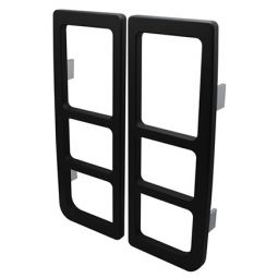 H2 Hummer SUT Black Powder Coated Billet Taillight Guards