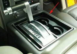 HPW Hummer H2 Brushed Stainless Steel Center Console Shifter Surround