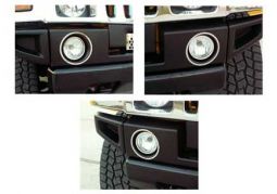HPW Hummer H2 Stainless Steel Driving Light Trim Rings