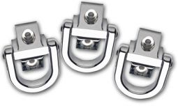 H3 CHROME BILLET TOW HOOK AND BRACKET SET