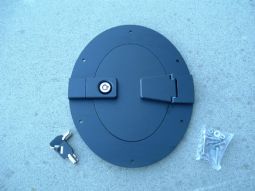 HPC Hummer H1 Billet Aluminum Black Locking Fuel Door (Main Tank)  *** Free Shipping ***