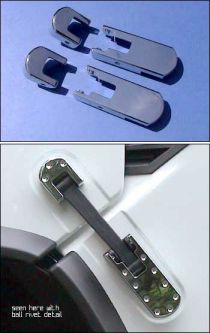 Hi-Tech Hummer H2 & SUT Billet Chrome Hood Latches