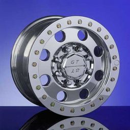 Cepek G.T. Hummer H1 18" x 9.5" Polished Simulated Beadlock Wheel