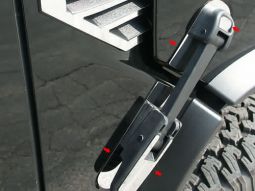 HPW Hummer H2 Stainless Steel 8 piece hood latch accent kit