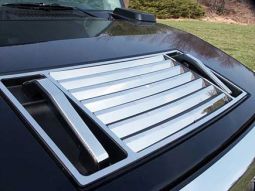 HPW Hummer H2 Stainless Steel 10 Piece Hood Deck Vent Trim Kit Overlay