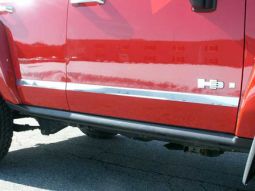 HPW Hummer H3 Stainless Steel 4 Piece Door Insert Kit