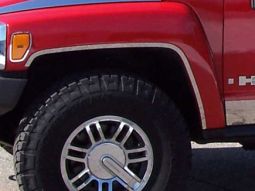 HPW Hummer H3 Stainless Steel 6 Piece Fender Trim Set