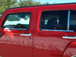 HPW Hummer H3 4 Piece Stainless Steel Window Sill Trim Set