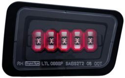 IPCW Hummer H2 2005 and Up Bermuda Black Rear LED Bumper Lights