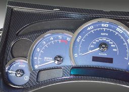US Speedo Hummer H2 & SUT replacement Lens Carbon Fiber, Camo, or Woodgrain with Chrome Rings